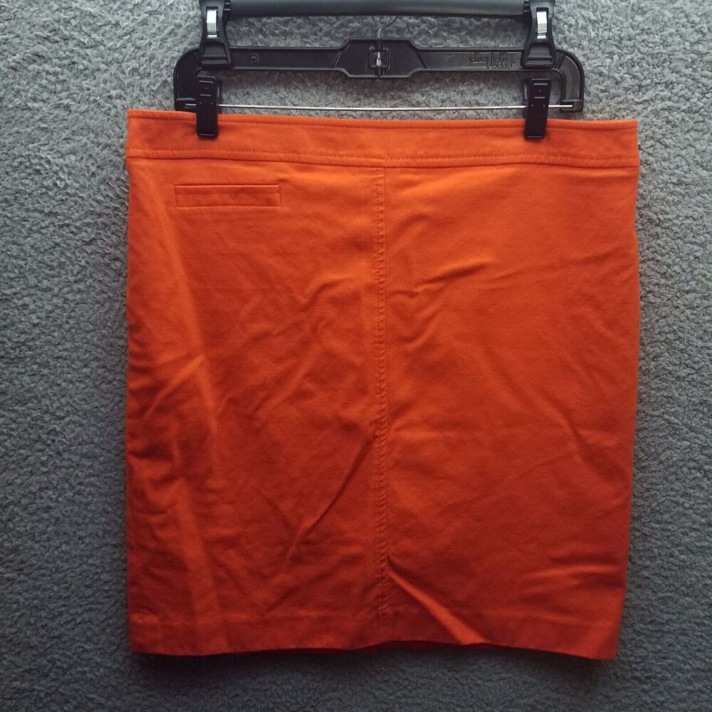 Boden Women's 12 Orange Knee Length Straight & Pencil Skirt 35.25" 20.25" 0"